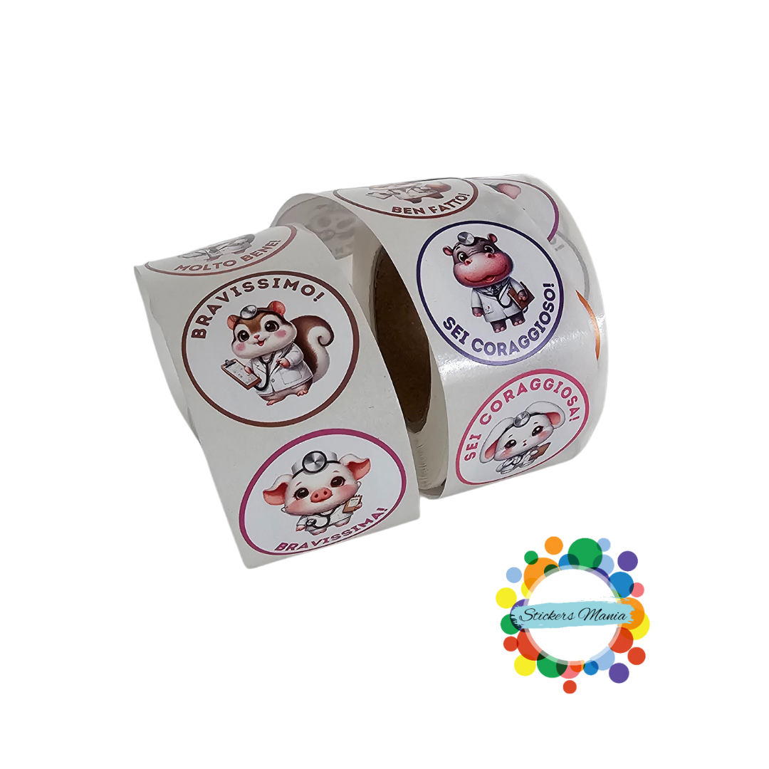 Sticker Motivazionali in italiano DOTTORI - Adesivi Ricompensa