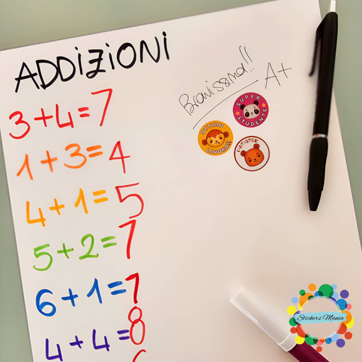 Sticker Motivazionali in italiano - Adesivi Ricompensa