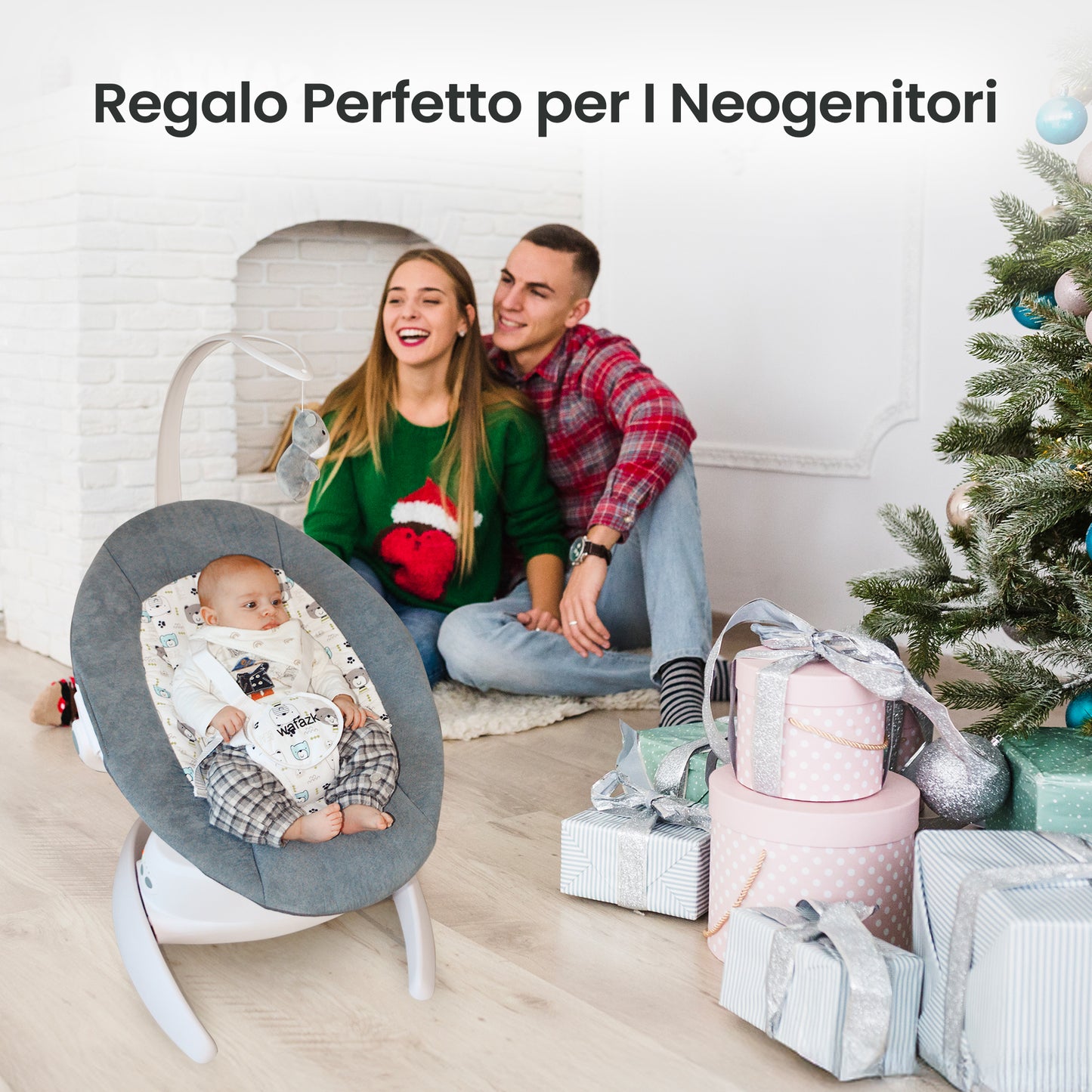Sdraietta neonato elettrica con musica + mussole in omaggio