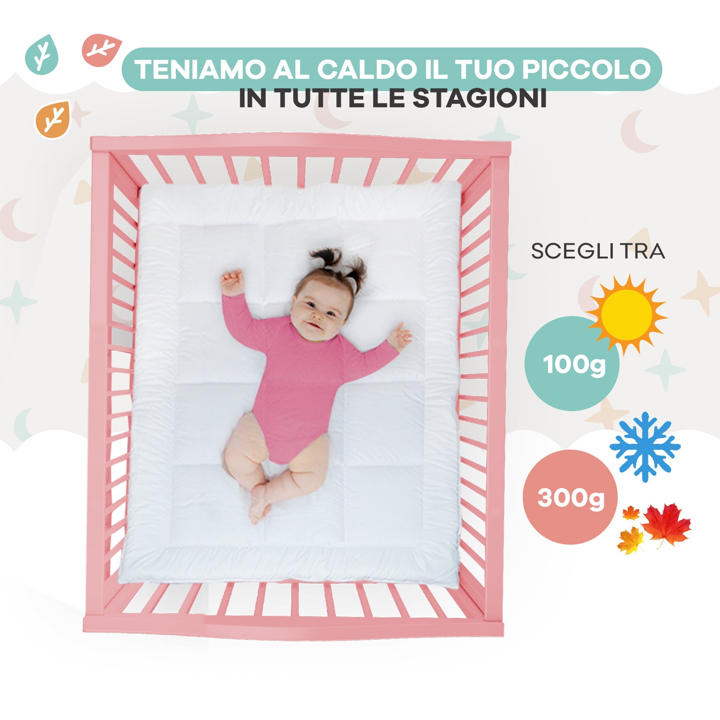 Piumino per Lettino