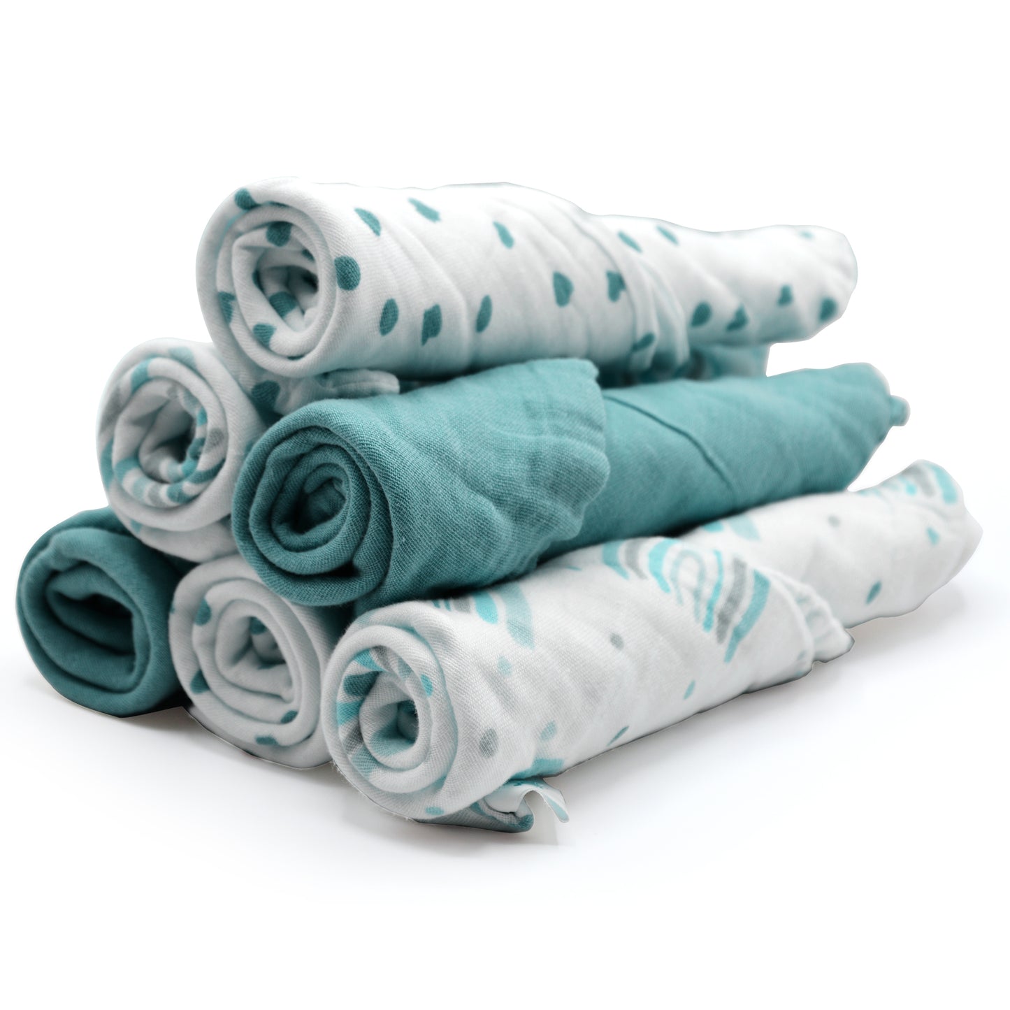 Mussole neonato 100% cotone - 30x30cm