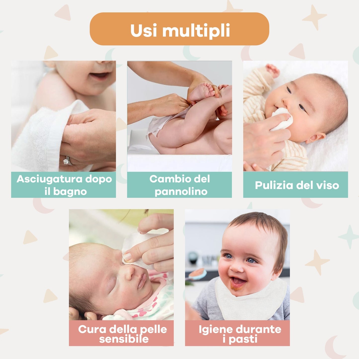 Asciugamano per neonati in bambuu - Beybe