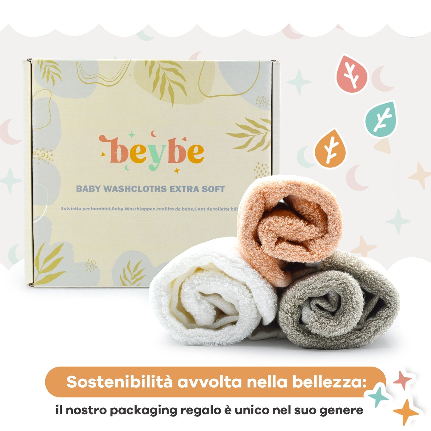Asciugamano per neonati in bambuu - Beybe