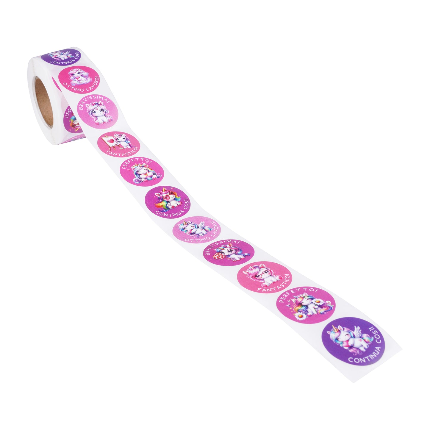 Sticker Motivazionali in italiano UNICORNI - Adesivi Ricompensa