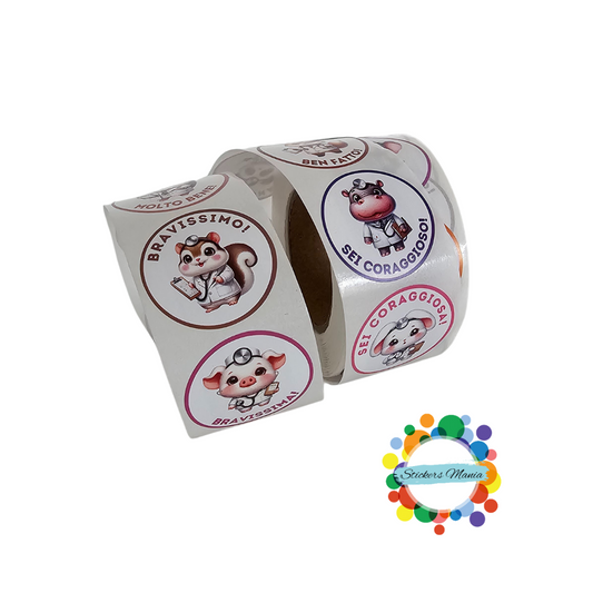 Sticker Motivazionali in italiano DOTTORI - Adesivi Ricompensa